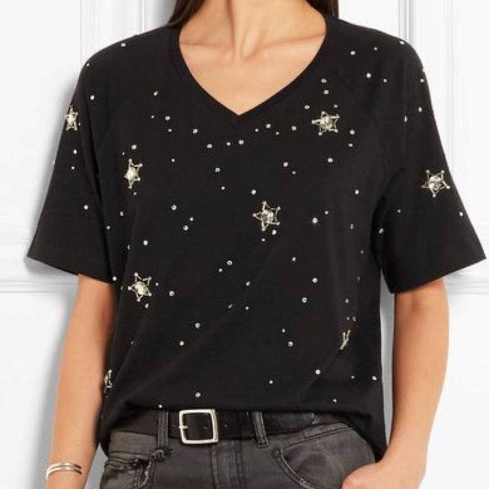 MARKUS LUPFER constellation stars sequin skye tee 👽